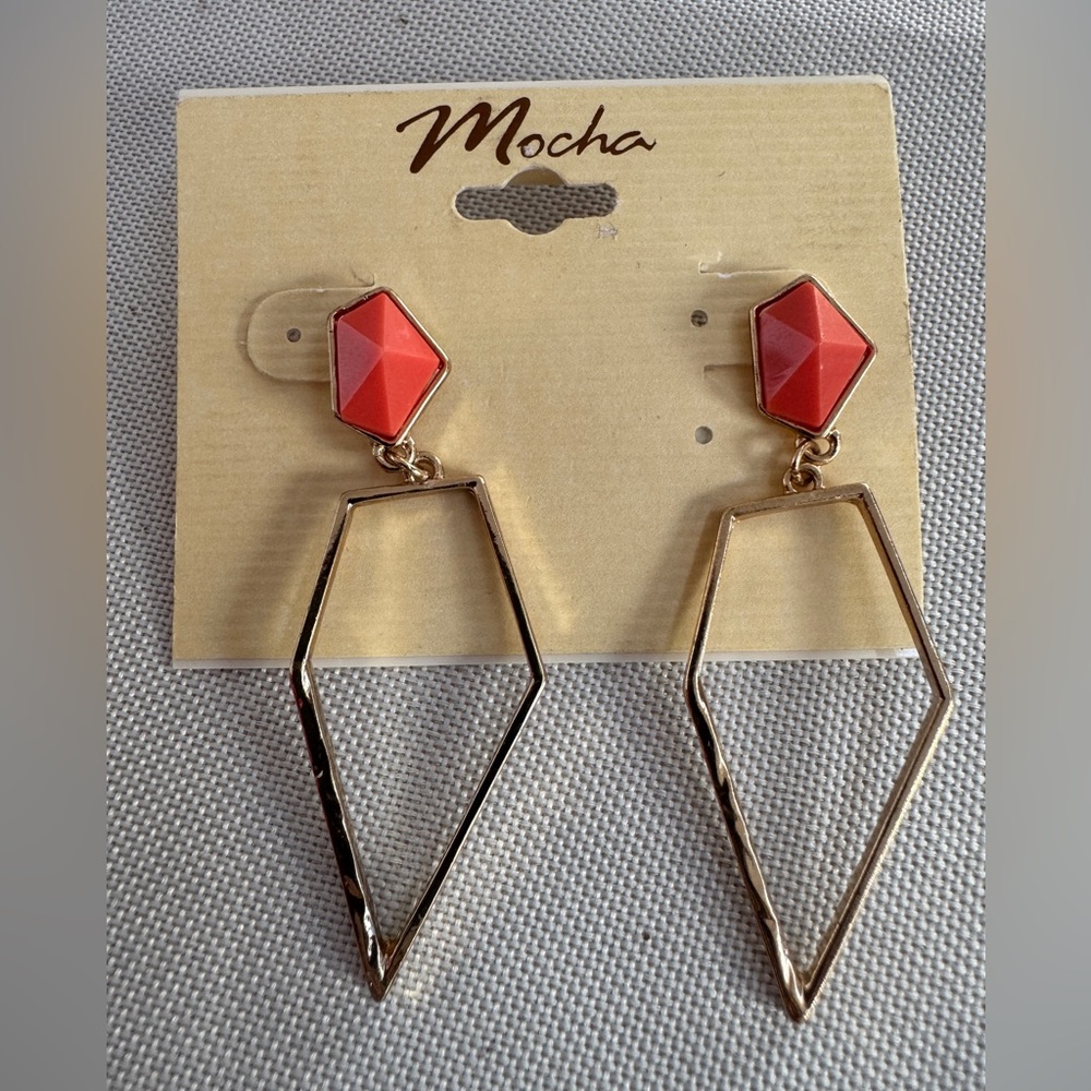 Mocha Gold Dangle Earrings